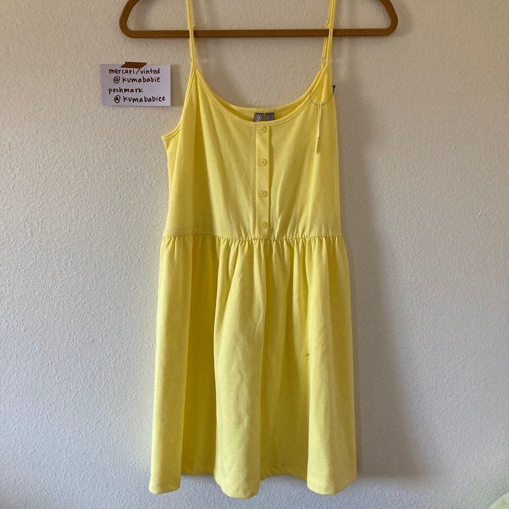 asos - pastel yellow babydoll dress